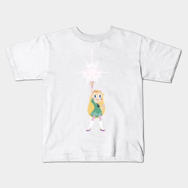 Star princess Kids T-Shirt by Cock0n